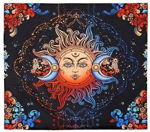 VEVOR  Sun and Moon Tapestry Psychedelic Mystic Floral Aesthetic Vintage Tapestry