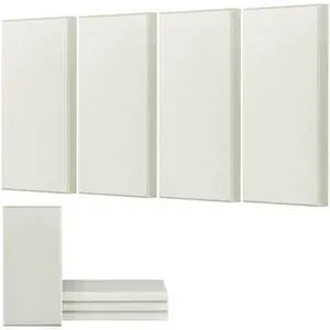 VEVOR 4 PCS Acoustic Wall Panels 2 in Thick 23.6 x 11.8 in Self-adhesive Beige