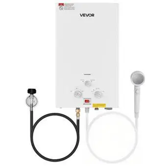 VEVOR Portable Propane Water Heater 10L Tankless with Accessory Regulator for RV