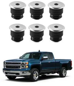 VEVOR Body Mount Bushing Kit Compatible with 1999-2007 Ford F250 F350 60 PCS Black