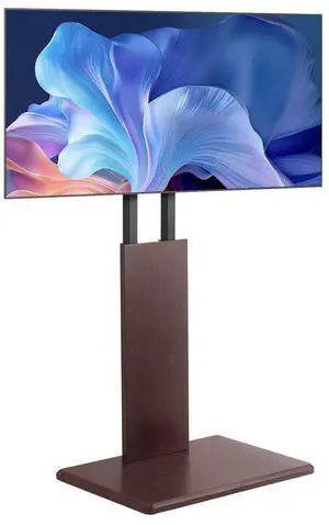 VEVOR Universal TV Stand, Table Top TV Stand for 32-70 inch Screens, Swivel and Height Adjustable TV Mount Stand Holds up to 99 lbs with Power Strip, for Living Room, Bedroom, MAX VESA 600 x 400 mm