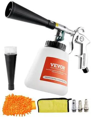 VEVOR Car Cleaning Gun 6-9.2Bar High-Pressure Air Blow Gun 1L Liquid Bottle Blast Dirt