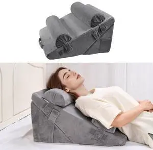 VEVOR Orthopedic Bed Wedge Pillow 4 Pcs Adjustable for Back Leg Neck Sleep GERD