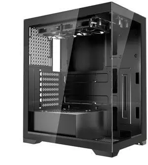 VEVOR PC Gaming Case Mid-Tower Computer Case with 2 x 120 mm Fans for ATX Motherboard