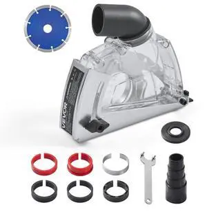 VEVOR Cutting Dust Shroud for Angle Grinders 4-5 in with 5 in Grinding Wheel