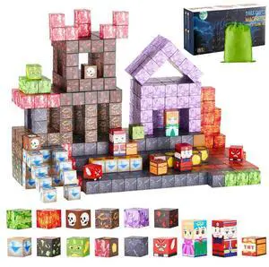 VEVOR Magnetic Blocks 150 PCS Dark Castle Set STEM Montessori Sensory Toys