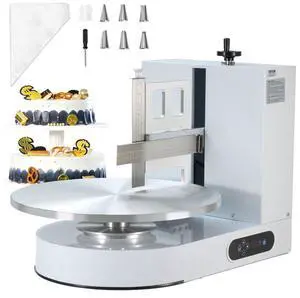 VEVOR Cake Decorating Machine Cake Frosting Spreading for 4" to 16" Cake White