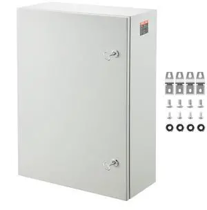27.6 x 19.7 x 9.8 in Cold Rolled Steel Electrical Enclosure Box Wall Mounted