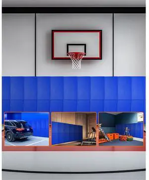 Gym Wall Padding Durable Waterproof Basketball Mat 2" Thick Foam Court Garage
