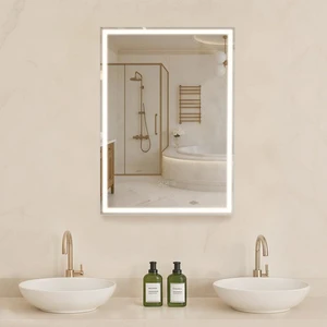 Lighted Mirror Medicine Cabinet 20x28" Bottom Lighting Recessed Wall Mount Lighted Mirror Medicine Cabinet 20x28" Bottom Lighting Recessed Wall Mount