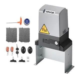 1200W Electric Sliding Gate Opener 5732lbs Chain Drive Infrared Sensor 2 Remotes