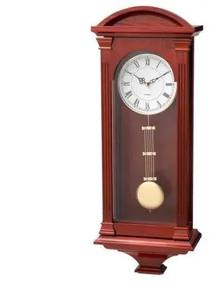 Grandfather Clock Vintage Pendulum Wall Clock 26.7 in with Quartz Movement