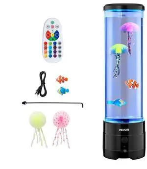 VEVOR Sensory Bubble Tube Lamp 16 Remote-controlled Color Water Fish Lamp