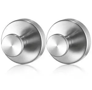 Suction Cup Hooks for Shower No Drill Stainless Steel 2-Pack Towel Hooks