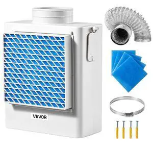 3 in 1 Indoor Dryer Vent Kit ABS Material Fits 4 Inch Exhaust Port