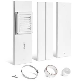 Dryer Vent Window Kit Fits 4 Inch Hose Adjustable for Sliding Windows
