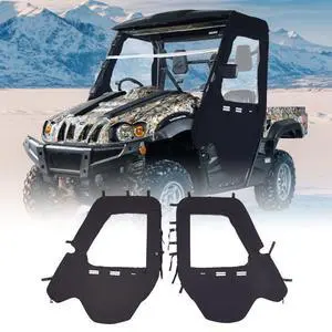 UTV Cab Enclosure Upper Doors Set Zipper for Hisun 500 700 and Axis 500 700
