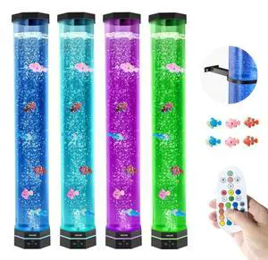 VEVOR Bubble Tube Lamp 16 Color 2.67 ft Sensory Aquarium Lamp for Relief Calming