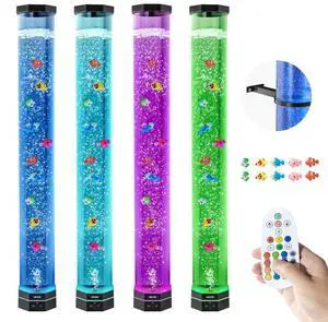 VEVOR Bubble Tube Lamp 16 Color 3.3 ft Sensory Aquarium Lamp for Relief Calming