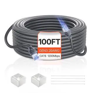 Starlink Gen 2 Cable 100 FT Extension Cable for Standard Generation 3 1200 Mps
