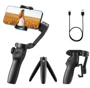 Gimbal Stabilizer for Smartphone 3-Axis Phone Gimbal for Android iPhone Foldable