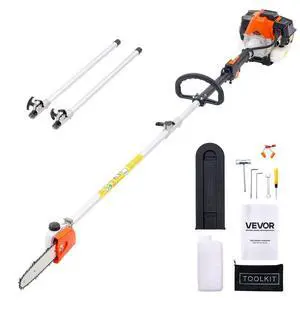 Gas Pole Saw 33CC 2-Stroke Extendable Cordless Tree Trimmer 8 in Cutting Bar