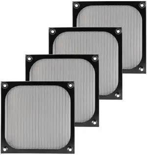 SilverStone Technology FF126 Pack of Four (4) 120mm All-Stainless Steel Filter kit, SST-FF126B