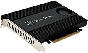 SilverStone Technology ECM40 PCIe 4.0 x16 to 4 x M.2 NVMe SSD Adapter Card, SST-ECM40 SilverStone Technology ECM40 PCIe 4.0 x16 to 4 x M.2 NVMe SSD Adapter Card, SST-ECM40