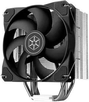 SilverStone Technology Argon V120 CPU Cooler with Four 6mm Heat Pipes for AMD AM4 / AM5 and Intel LGA 1700/1851, SST-ARV120B