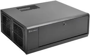 SilverStone Technology SST-GD10B-USA Home Theater Computer Case (HTPC) with Lockable Front Panel for ATX/Micro-ATX Motherboards GD10B-USA