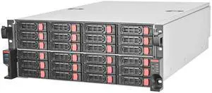 SilverStone Technology RM43-324-RS 4U 24-Bay 2.5" / 3.5" HDD/SSD Rackmount Storage Server Chassis with Mini-SAS HD SFF-8643 12 Gb/s Interface  SST-RM43-324-RS