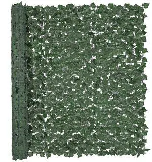 VEVOR Ivy Privacy Fence, 59 x 98 in Artificial Green Wall Screen, Greenery Ivy Fence with Strengthened Joint, Faux Hedges Vine Leaf Decoration for Outdoor Garden, Yard, Balcony, Patio Decor