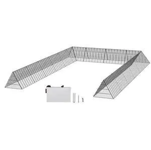 VEVOR Chicken Tunnels, 236.2 x 157.5 x 24.2 inch(LxWxH) Chicken Tunnels for Yard, Portable Chicken Tunnels for Outside with Corner Frames, 2 Sets, Suitable for Chickens, Ducks, Rabbits