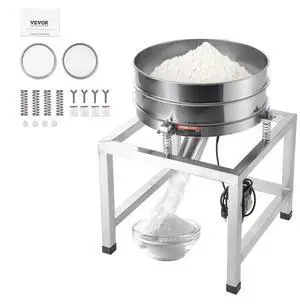 VEVOR Electric Vibrating Sieve Machine with 40+100 Mesh Automatic Sifter Shaker