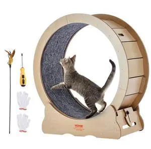 VEVOR Cat Exercise Wheel Large Cat Treadmill Wheel for Indoor Cats 29.5 inch