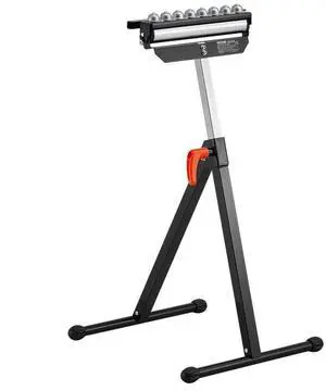 VEVOR Folding Roller Stand Max Load 300 lb Adjustable 26.8-42.5 in for Woodworking