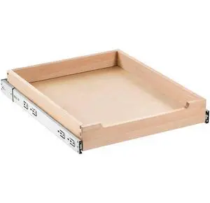 VEVOR Pull Out Cabinet Organizer Soft Close Slide Out Shelf Wood Drawer 17"W x 21"D