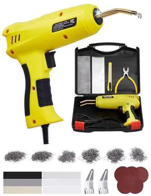VEVOR Plastic Welder 220W Plastic Welder Gun Kit with 1200 Staples & 76 Rods