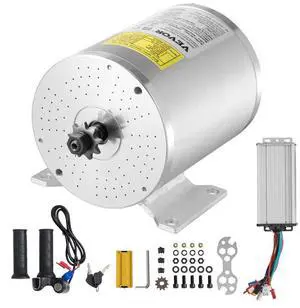 VEVOR 2000W Electric Brushless DC Motor Kit 48V 4300rpm Motor with Speed Controller