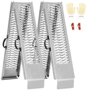 1000 lbs Steel Ramps 2Pcs Heavy-duty Loading Ramps with Handles