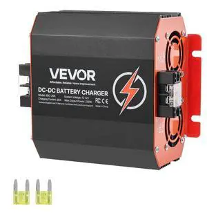 VEVOR 12V 20A DC to DC Charger Battery Charger 250W for Lead-Acid and Lithium AGM GEL