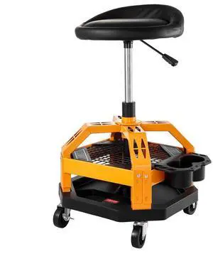 VEVOR Rolling Shop Stool Heavy-Duty Garage Work Seat 300 lbs Load with Caster