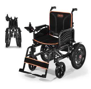 VEVOR Electric Wheelchair 265lbs Capacity Foldable Lightweight 13 Mile