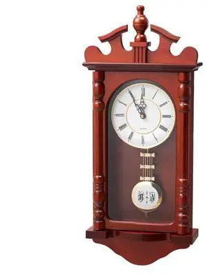 VEVOR Grandfather Clock Vintage Pendulum Wall Clock 23.2 in with Quartz Movement