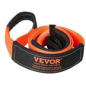 VEVOR Car Tow Cable Towing Strap Rope 36000 lbs 8 ft Emergency Heavy Duty Strap