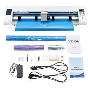 VEVOR Cutting Machine Vinyl Cutter Machine Automatic Edge Detection 2 Blade Type