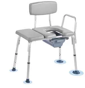 VEVOR 4-in-1 Bedside Commode Chair Raised Toilet Seat 500 lbs Adjustable Height