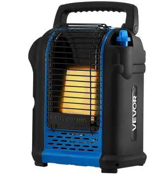 VEVOR Portable Propane Heater 9000BTU Stepless Temp Settings TipOver Protection