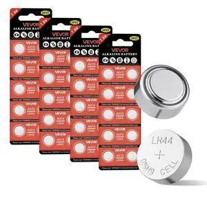 VEVOR 40 Pcs LR44 Button Cell Battery AG13 A76 357 L1154 SR44 CR44 1.5V Coin Cell