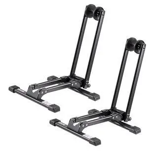 Foldable Bike Rack for 20 to 29 Inch Mountain & Road Bikes Storage Stand 2 Pack